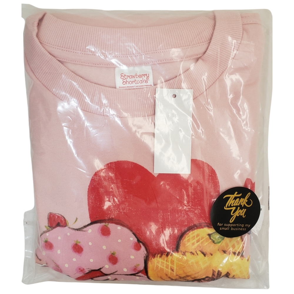 Character Strawberry Shortcake Valentines Day Crew Neck Sweatshirt "Love Always"